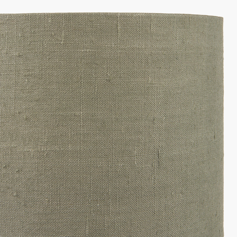 Edward 45cm Pistachio Green Linen Cylinder Lampshade